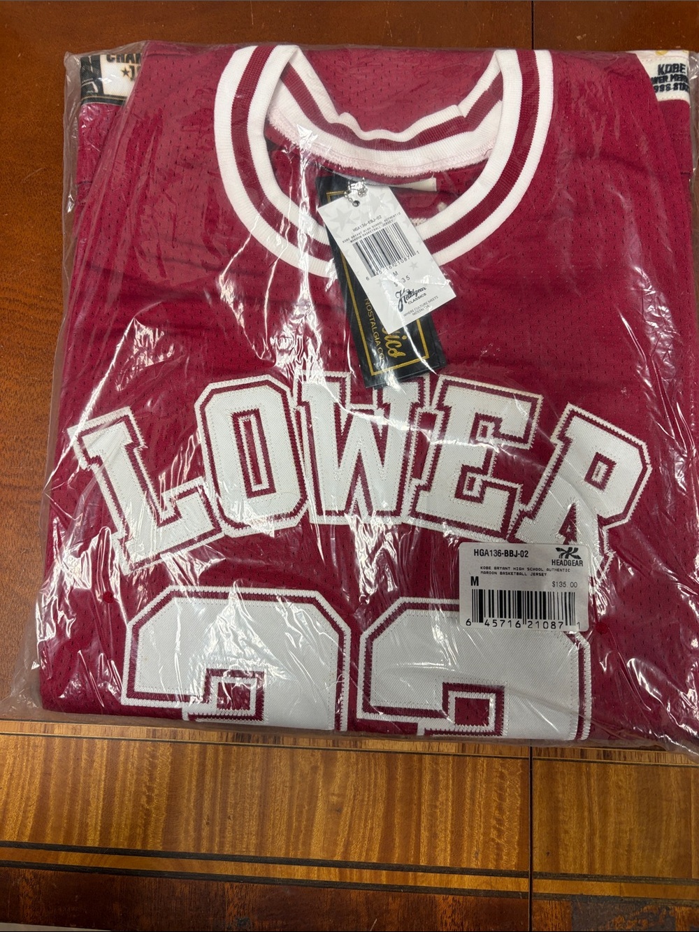 Kobe Bryant high school authentic basketball jersey